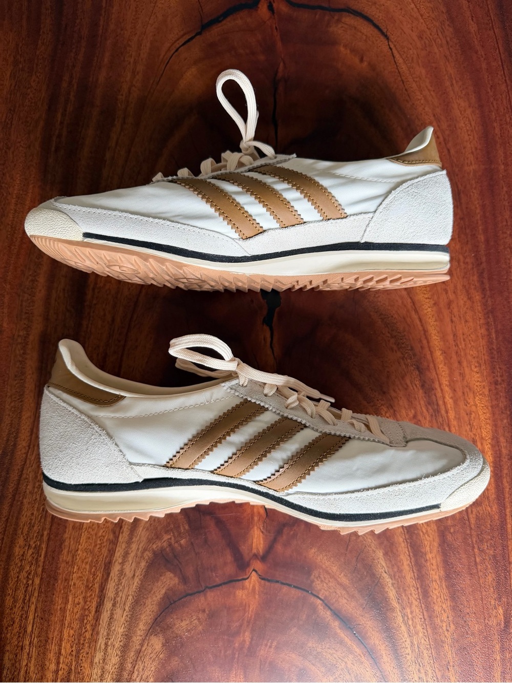adidas Originals SL 72 OG Womens Sneakers Cream Bronze Strata Sz 9 Retro Terrace